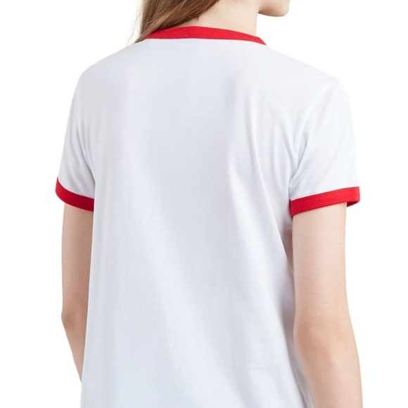 🎄NWT Levi's Perfect Ringer Retro Logo T-shirt - Picture 2 of 2